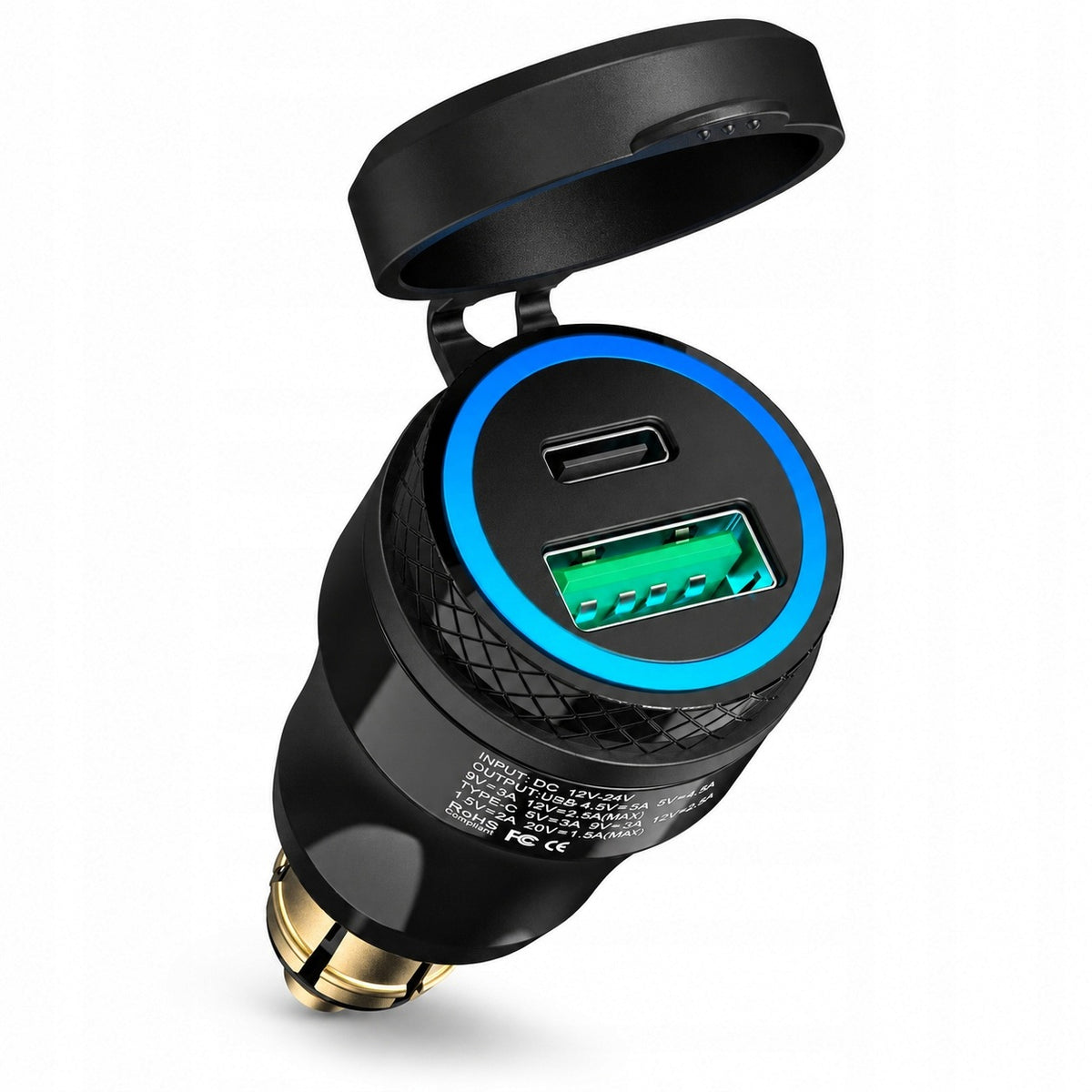 Ładowarka do gniazda DIN USB-A / USB-C – PD 30 W