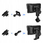 Ekran motocyklowy Podofo A4535 5″ z dwiema kamerami – CarPlay / Android Auto