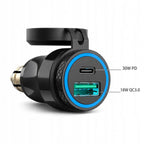 Ładowarka do gniazda DIN USB-A / USB-C – PD 30 W