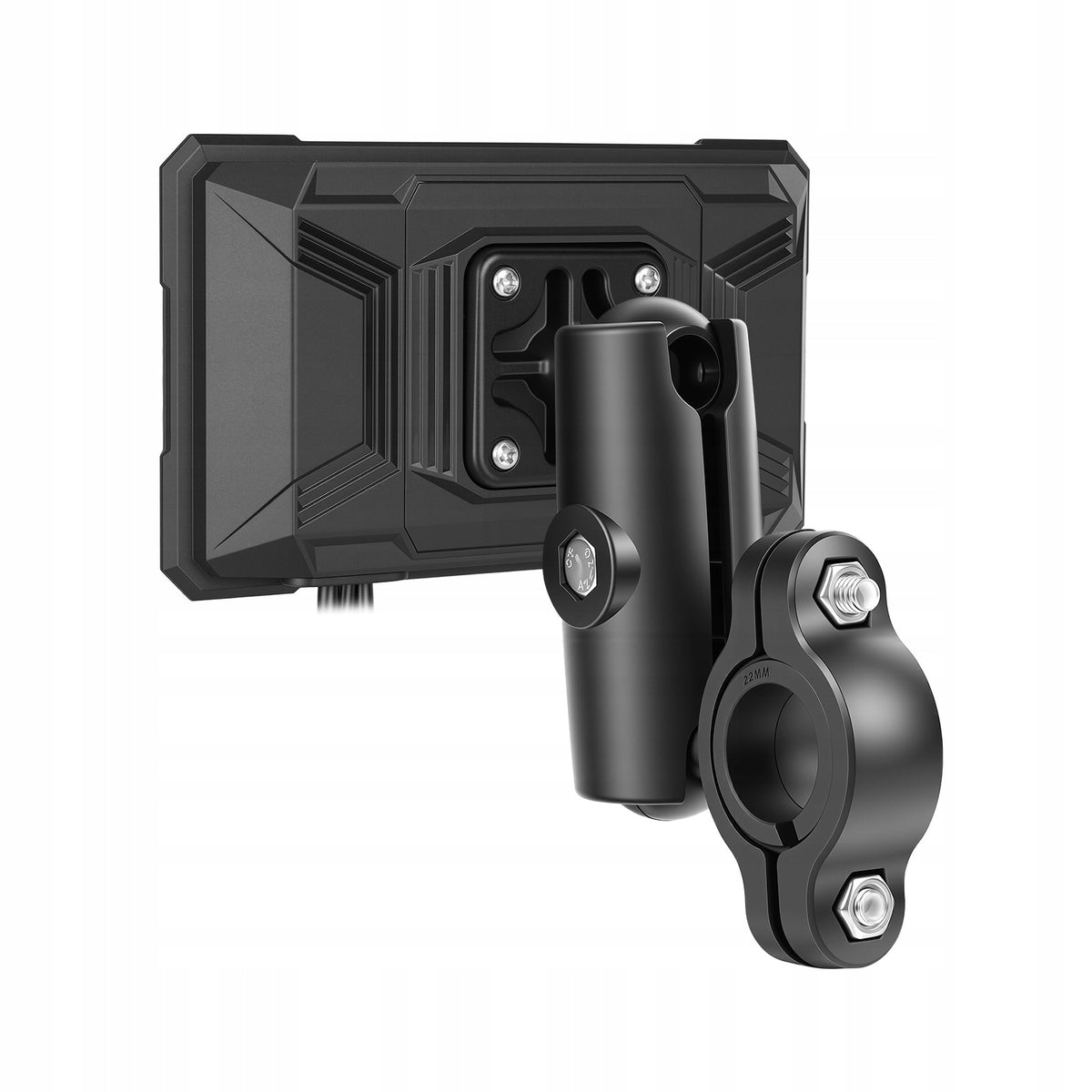 Ekran motocyklowy Podofo A4535 5″ z dwiema kamerami – CarPlay / Android Auto