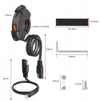 Ładowarka motocyklowa USB-A / USB-C na kierownicę