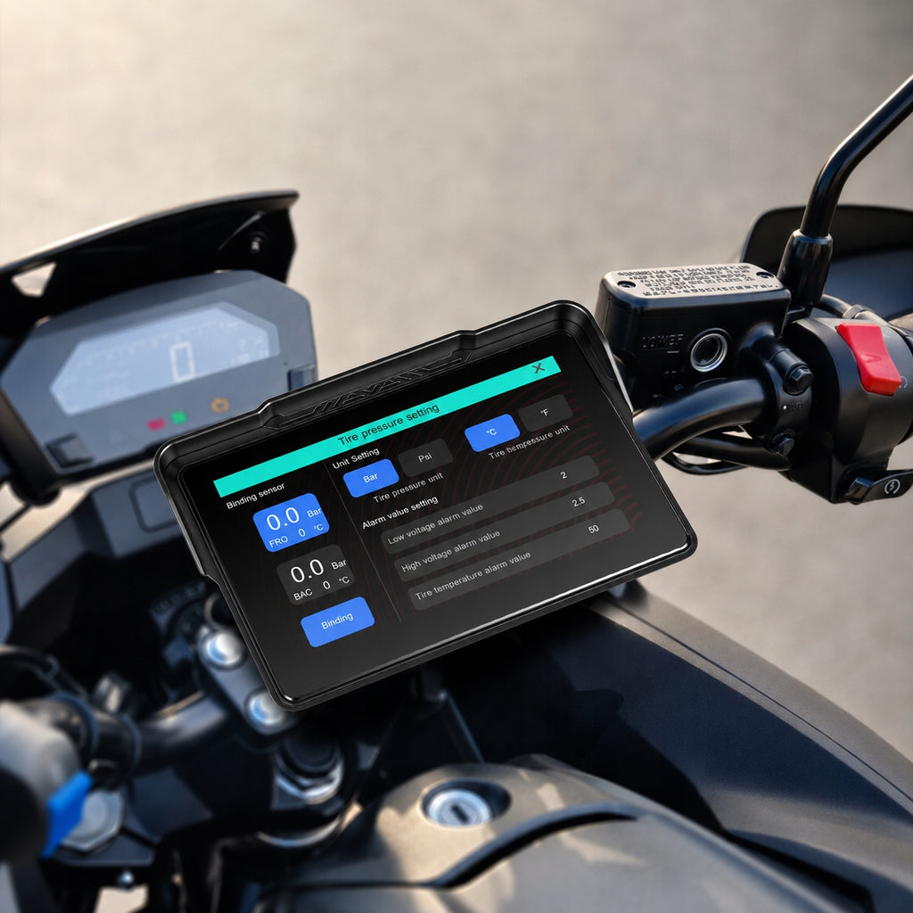 Ekran motocyklowy Podofo A4629 7″ – CarPlay / Android Auto