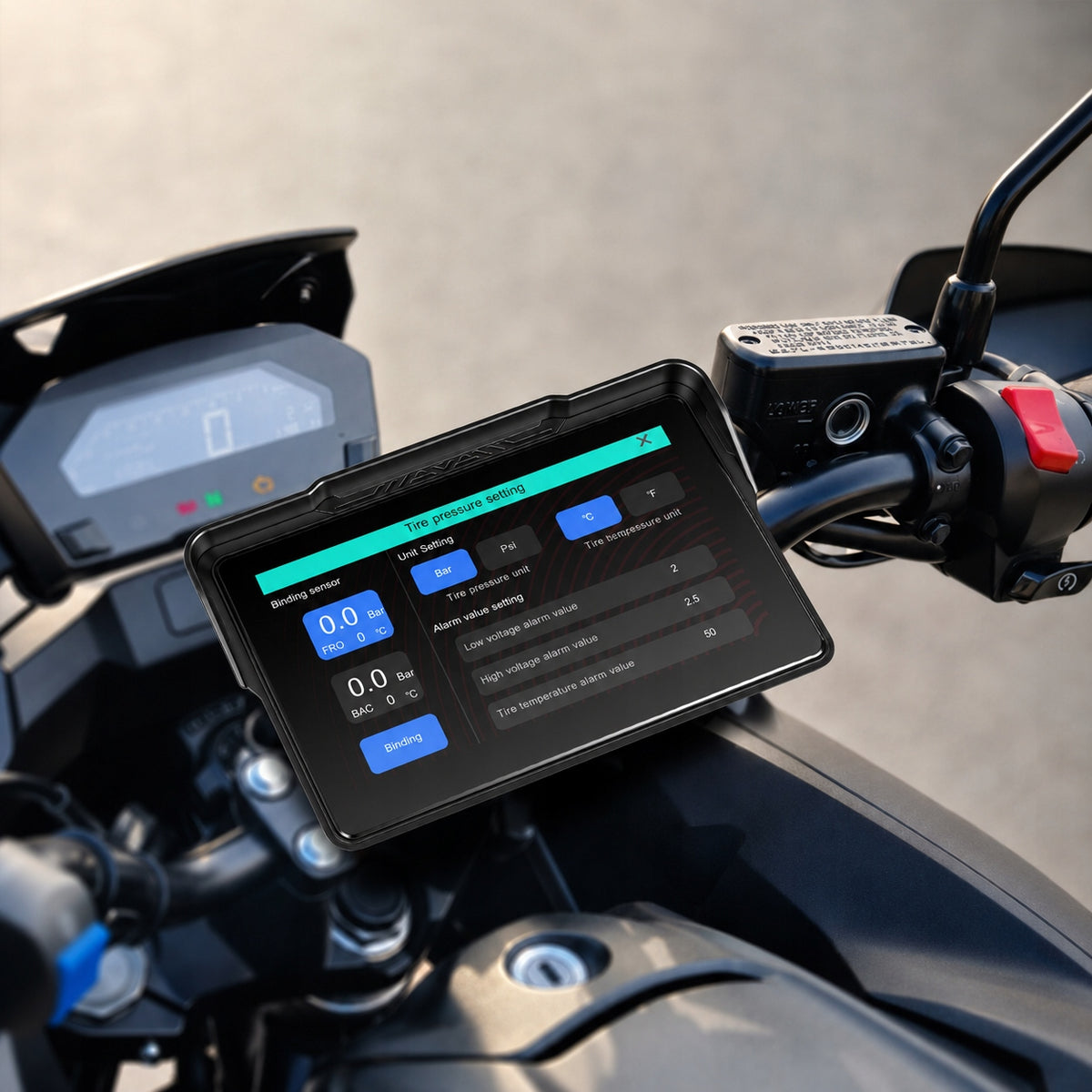 Ekran motocyklowy Podofo A4629 7″ – CarPlay / Android Auto